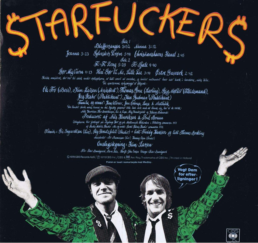 Starfuckers - Vogt Dem For Efterligninger