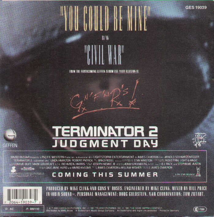 Guns N' Roses - You Could Be Mine.
