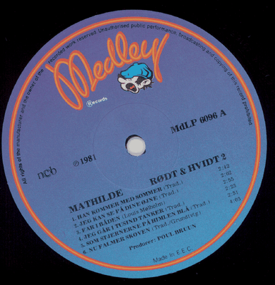 Mathilde ‎– Rødt & Hvidt