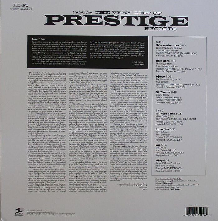 Very Best of Prestige - V/A