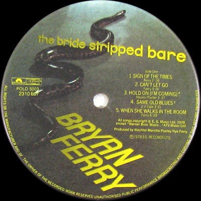 Ferry, Bryan - The Bride Stripped Bare.