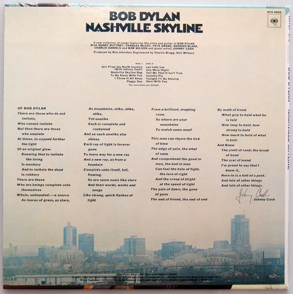 Dylan, Bob - Nashville Skyline