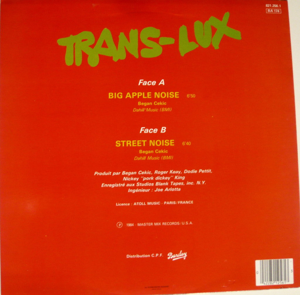 Trans-Lux - Big Apple Noise