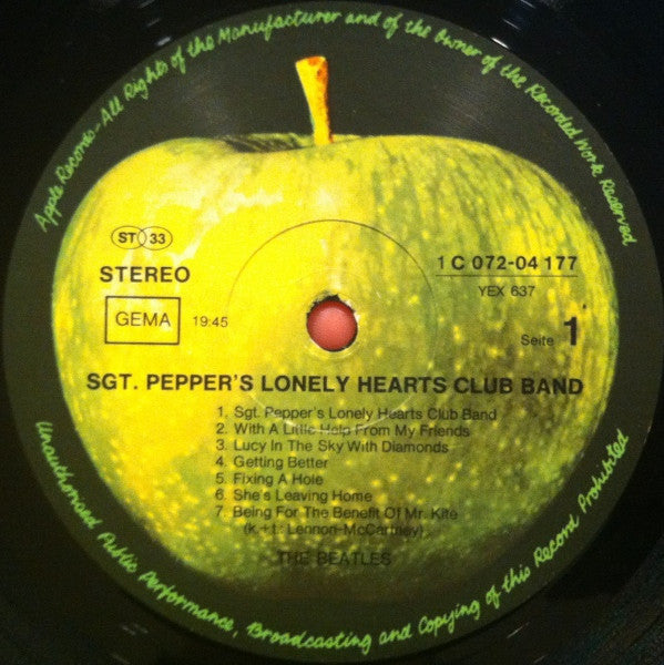 Beatles - Sgt. Pepper's Lonely Hearts Club Band - RecordPusher  