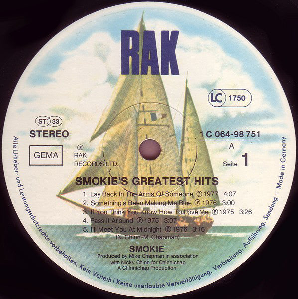 Smokie ‎– Greatest Hits
