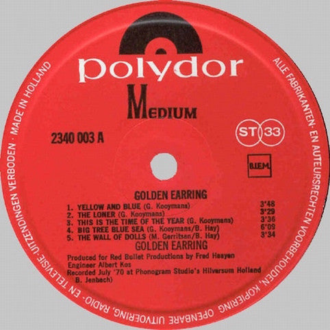 Golden Earring ‎– Golden Earring