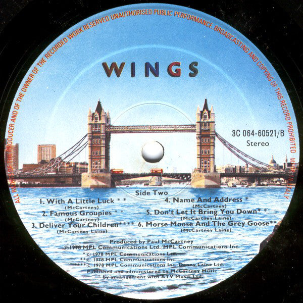 Wings - London Town