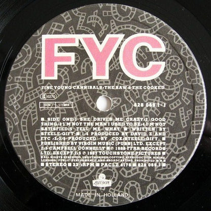 Fine Young Cannibals ‎– The Raw & The Cooked