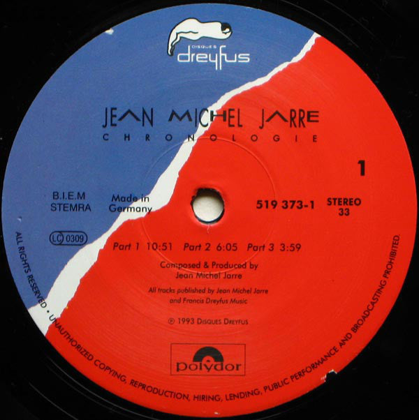 Jarre, Jean-Michel ‎– Chronology