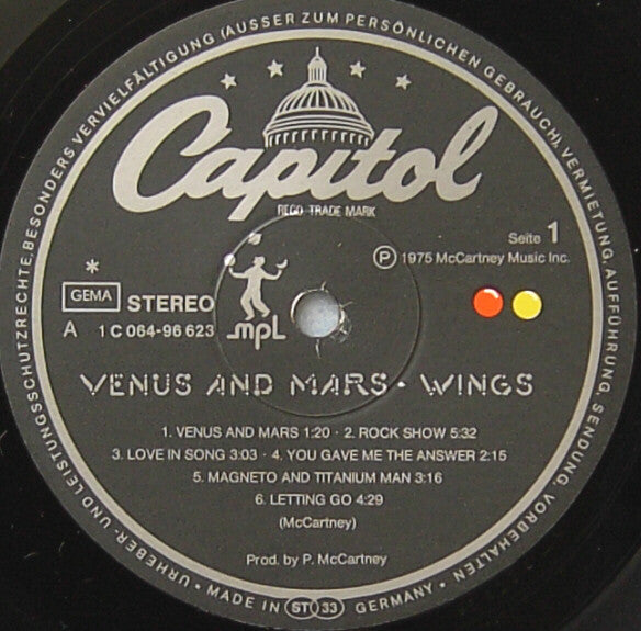 Wings - Venus And Mars