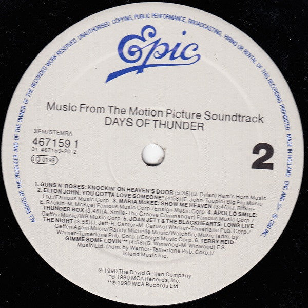 Days Of Thunder - OST
