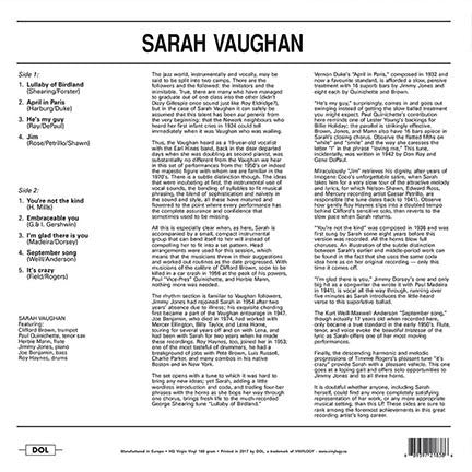 Vaughan, Sarah ‎– Sarah Vaughan