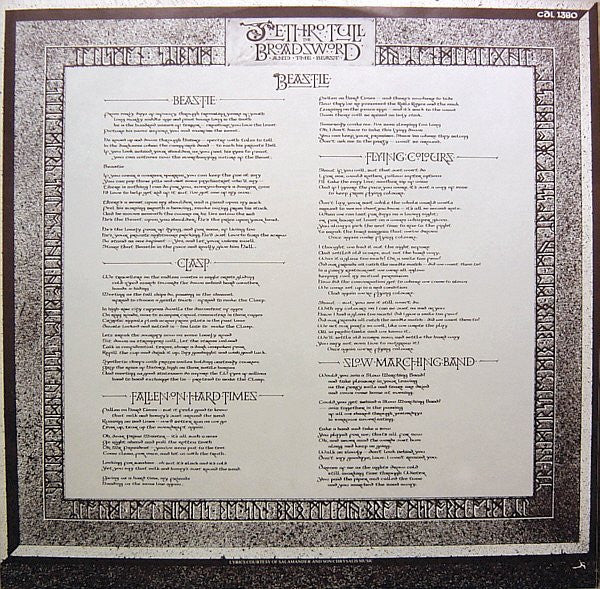Jethro Tull - Broadsword