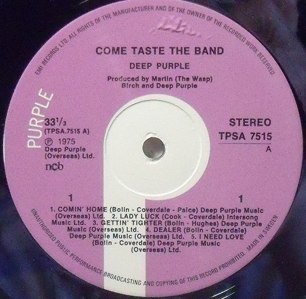 Deep Purple - Come Taste The Band