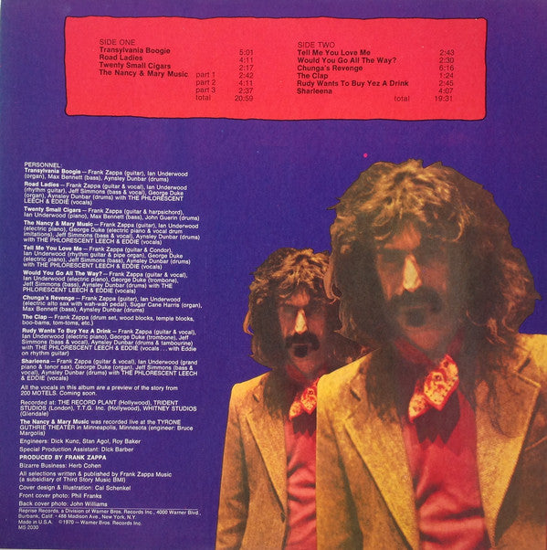 Zappa, Frank ‎– Chunga's Revenge