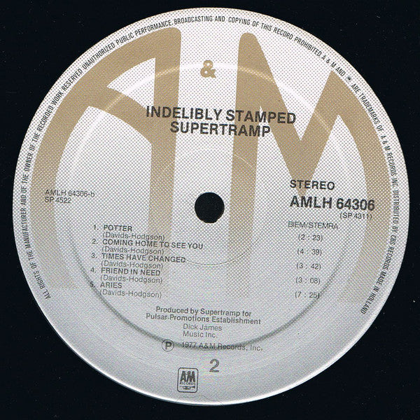 Supertramp - Indelibly Stamped