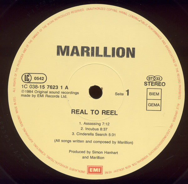 Marillion - Real To Real