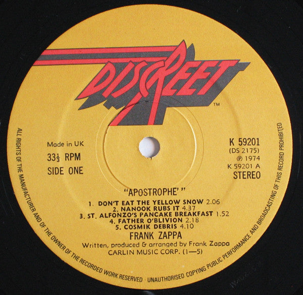 Zappa, Frank - Apostrophe