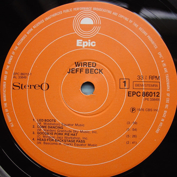 Jeff Beck - Wired