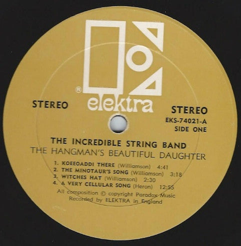 Incredible String Band ‎– The Hangman's Beautiful Daughter