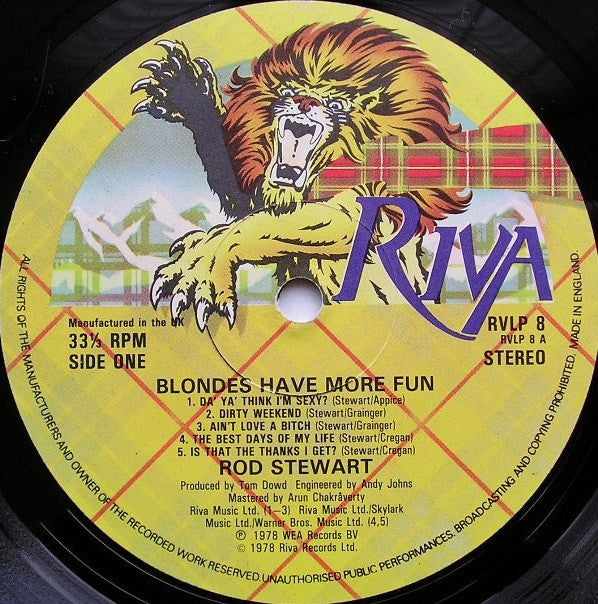 Stewart, Rod ‎– Blondes Have More Fun