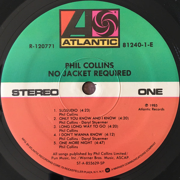 Collins, Phil - No Jacket Required