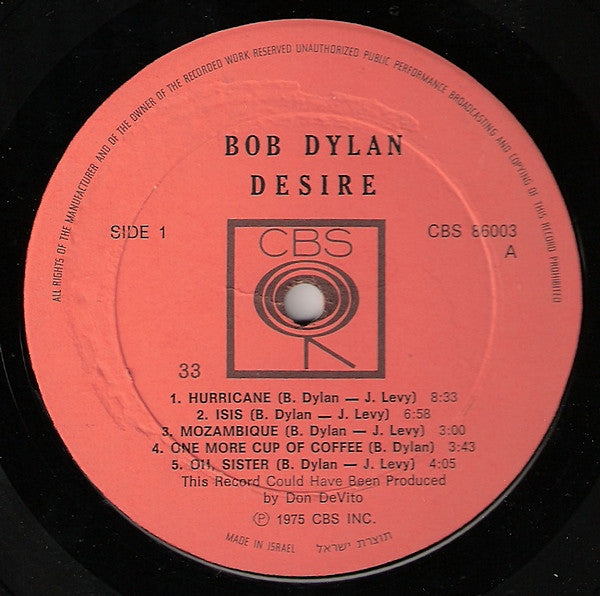 Dylan, Bob - Desire