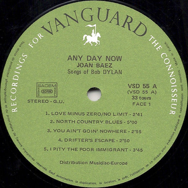 Baez, Joan - Any Day Now, Songs Of Bob Dylan