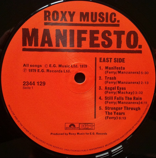 Roxy Music - Manifesto