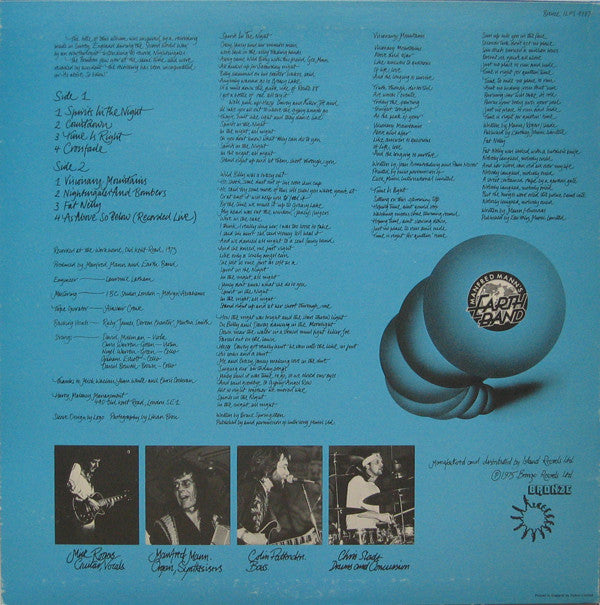 Manfred Mann's Earth Band ‎– Nightingales & Bombers