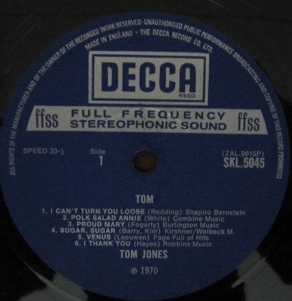 Jones, Tom - Tom