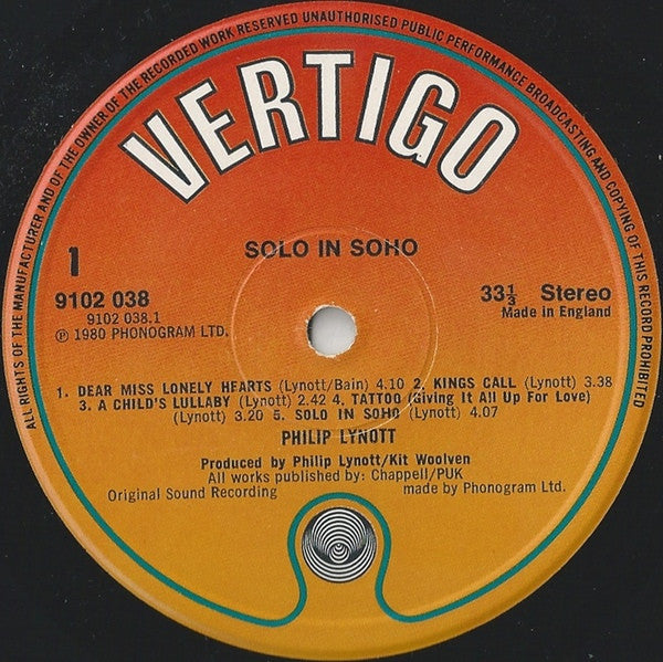 Lynott, Philip - Solo In Soho