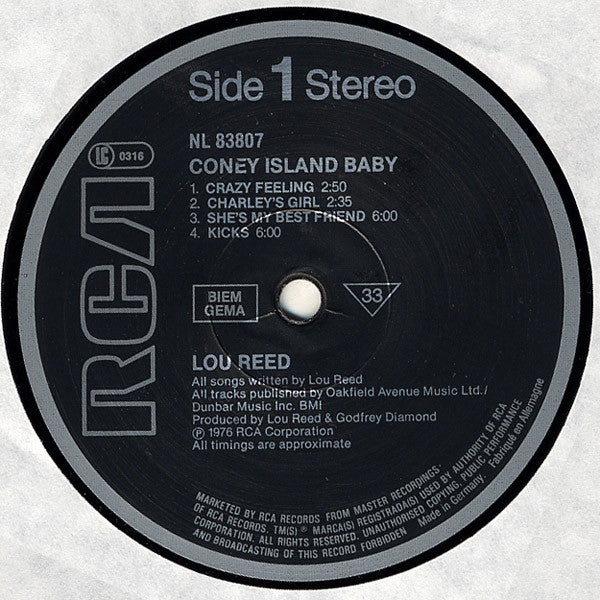 Reed, Lou - Coney Island Baby