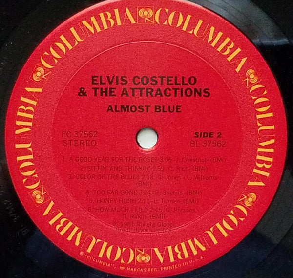 Costello, Elvis  & The Attractions ‎– Almost Blue - RecordPusher  