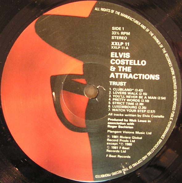 Costello, Elvis & The Attractions - Trust - RecordPusher  