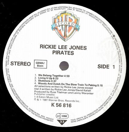 Jones, Rickie Lee - Pirates