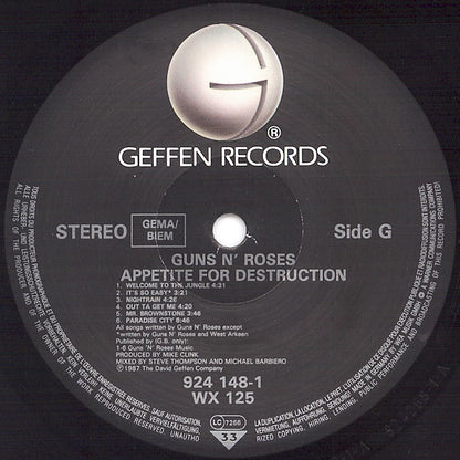 Guns n' Roses - Appetite For Destruction