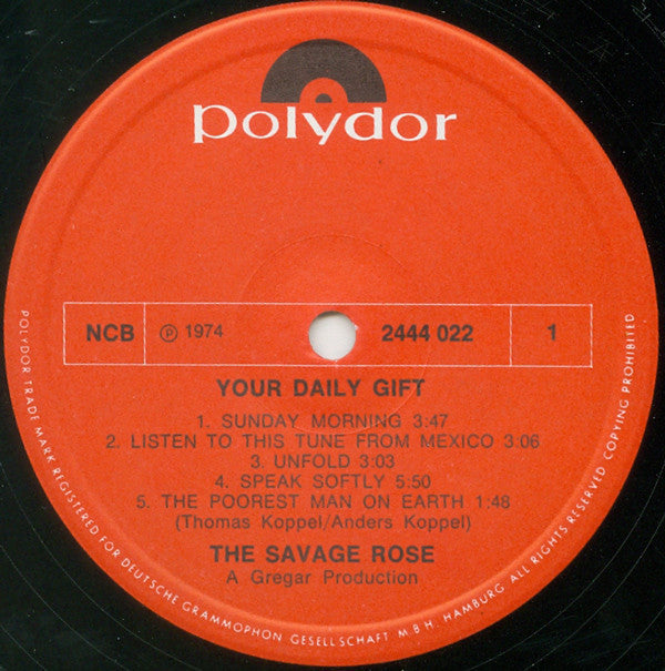 Savage Rose ‎– Your Daily Gift