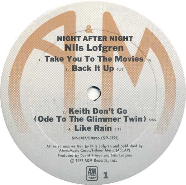 Lofgren, Nils - Night After Night