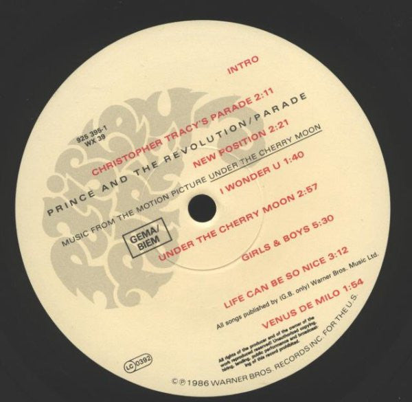 Prince And The Revolution - Parade