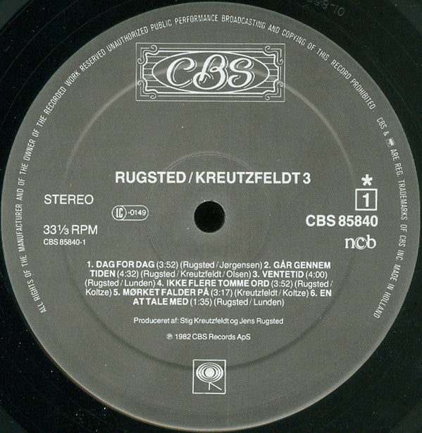 Rugsted/Kreutzfeldt ‎– 3