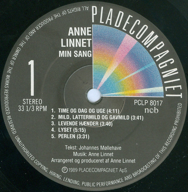 Linnet, Anne ‎– Min Sang