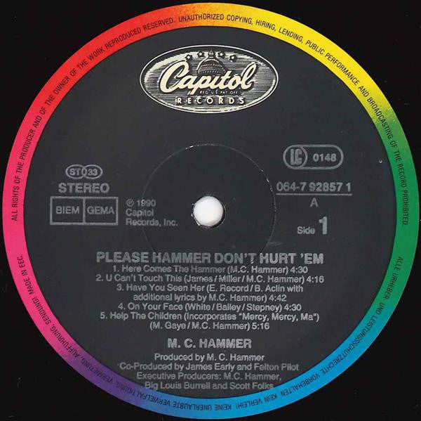 M.C. Hammer ‎– Please Hammer Don't Hurt 'Em