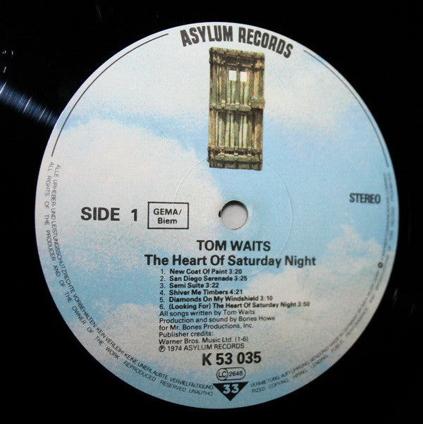 Waits, Tom - The Heart Of Saturday Night