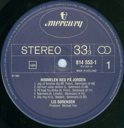 Sørensen, Lis ‎– Himmelen Ned På Jorden