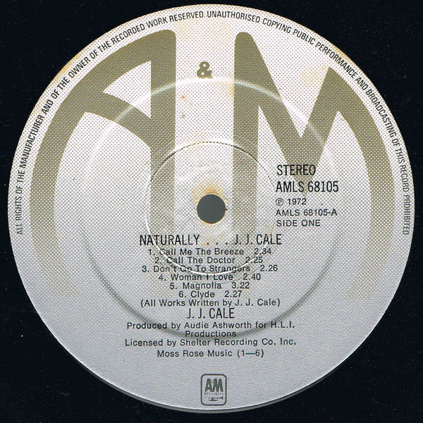 Cale, J.J. - Naturally - RecordPusher  