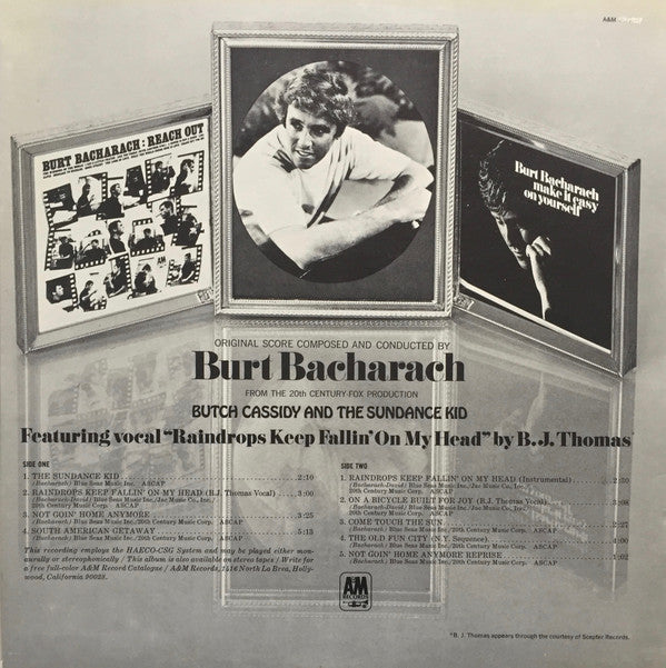 Bacharach, Burt ‎– Butch Cassidy And The Sundance Kid