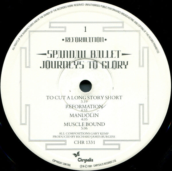 Spandau Ballet ‎– Journeys To Glory