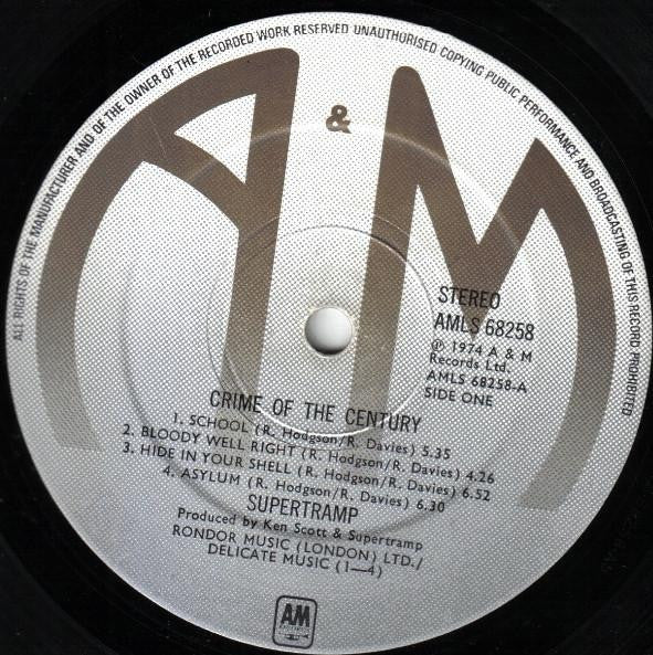 Supertramp - Crime Of The Century