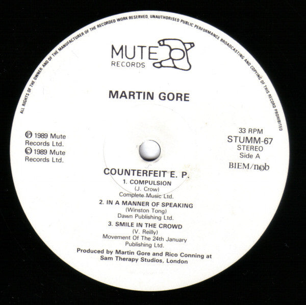 Gore, Martin L. - Counterfeit e.p.